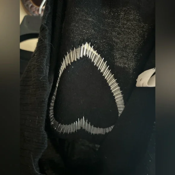 Sonia Rykiel safety pin heart sweater - Picture 3 of 10